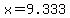 +x+=+9.333+