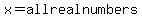 +x+=+all+real+numbers+