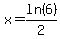 +x+=+ln%286%29%2F2+