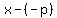 +x+-%28-p%29+