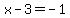 +x+-+3+=+-1+