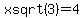 +x+sqrt+%283%29+=+4+
