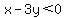 +x-3y%3C0