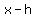 +x-h+