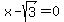 +x-sqrt%283%29=0+
