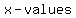 +x-values
