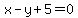 +x-y%2B5=0
