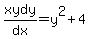 +xydy%2Fdx=y%5E2%2B4