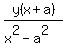 +y%28x%2Ba%29%2F%28x%5E2-a%5E2%29