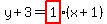 +y%2B3+=+highlight%281%29%28x%2B1%29