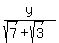 +y%2F%28sqrt%287%29%2Bsqrt%283%29%29+