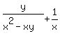 +y%2F%28x%5E2-xy%29+%2B+1%2Fx