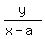 +y%2F%28x-a%29