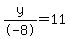 +y%2F-8=11+