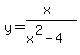 +y=%28x%29%2F%28x%5E2-4%29+