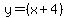 +y=%28x%2B4%29