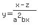 +y=%28x-z%29%2F%28a%5E2bx%29+