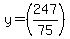 +y=+%28247%2F75%29+