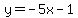 +y=+-5x+-1