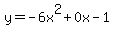 +y=+-6x%5E2%2B0x-1+