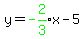 +y=+green%28-2%2F3%29x-5