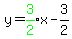 +y=+green%283%2F2%29x+-+3%2F2