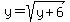 +y=+sqrt%28y%2B6%29+