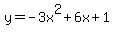 +y=-3x%5E2%2B6x%2B1+