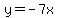 +y=-7x+