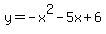 +y=-x%5E2-5x%2B6+