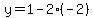 +y=1-2%28-2%29+