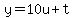 +y=10u%2Bt