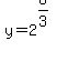 +y=2%5E%288%2F3%29+