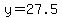 +y=27.5
