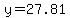 +y=27.81