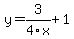 +y=3%2F4x%2B1