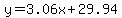 +y=3.06x%2B29.94+