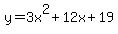 +y=3x%5E2%2B12x%2B19+