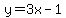 +y=3x-1