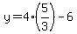 +y=4%285%2F3%29-6+