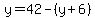 +y=42-%28y%2B6%29
