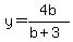 +y=4b%2F%28b%2B3%29