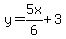 +y=5x%2F6%2B3