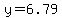 +y=6.79