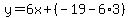 +y=6x%2B%28-19-6%2A3%29