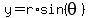 +y=r%2Asin%28theta%29+