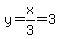 +y=x%2F3=3
