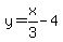 +y=x%2F3-4