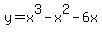 +y=x%5E3-x%5E2-6x+