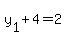 +y%5B1%5D+%2B+4+=+2+